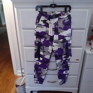 Purple Camo Joggers Brand New